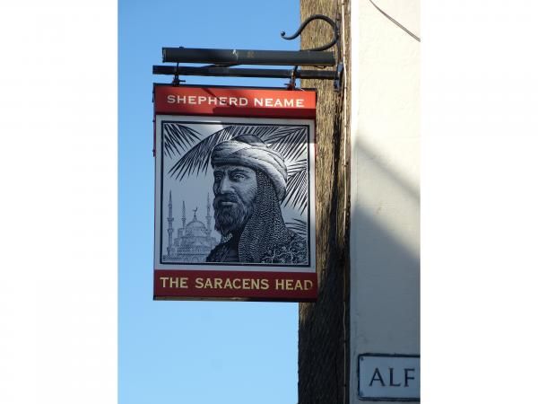 Saracen's Head, Deal - Sign © Tony Wells. (Pub, Sign). Published on 26-03-2016