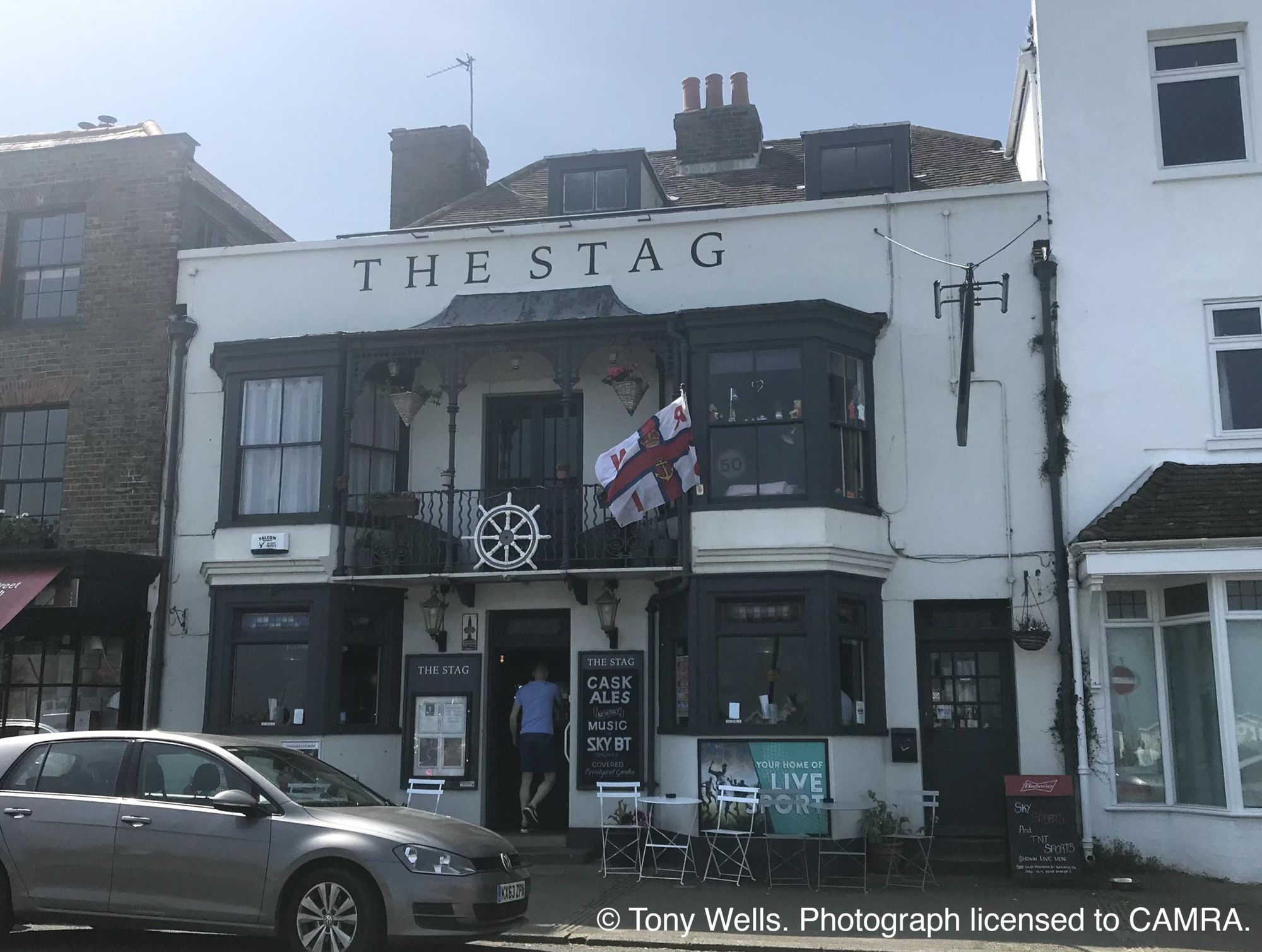 Stag, Walmer - External © Tony Wells.. (Pub, External, Key). Published on 12-05-2024