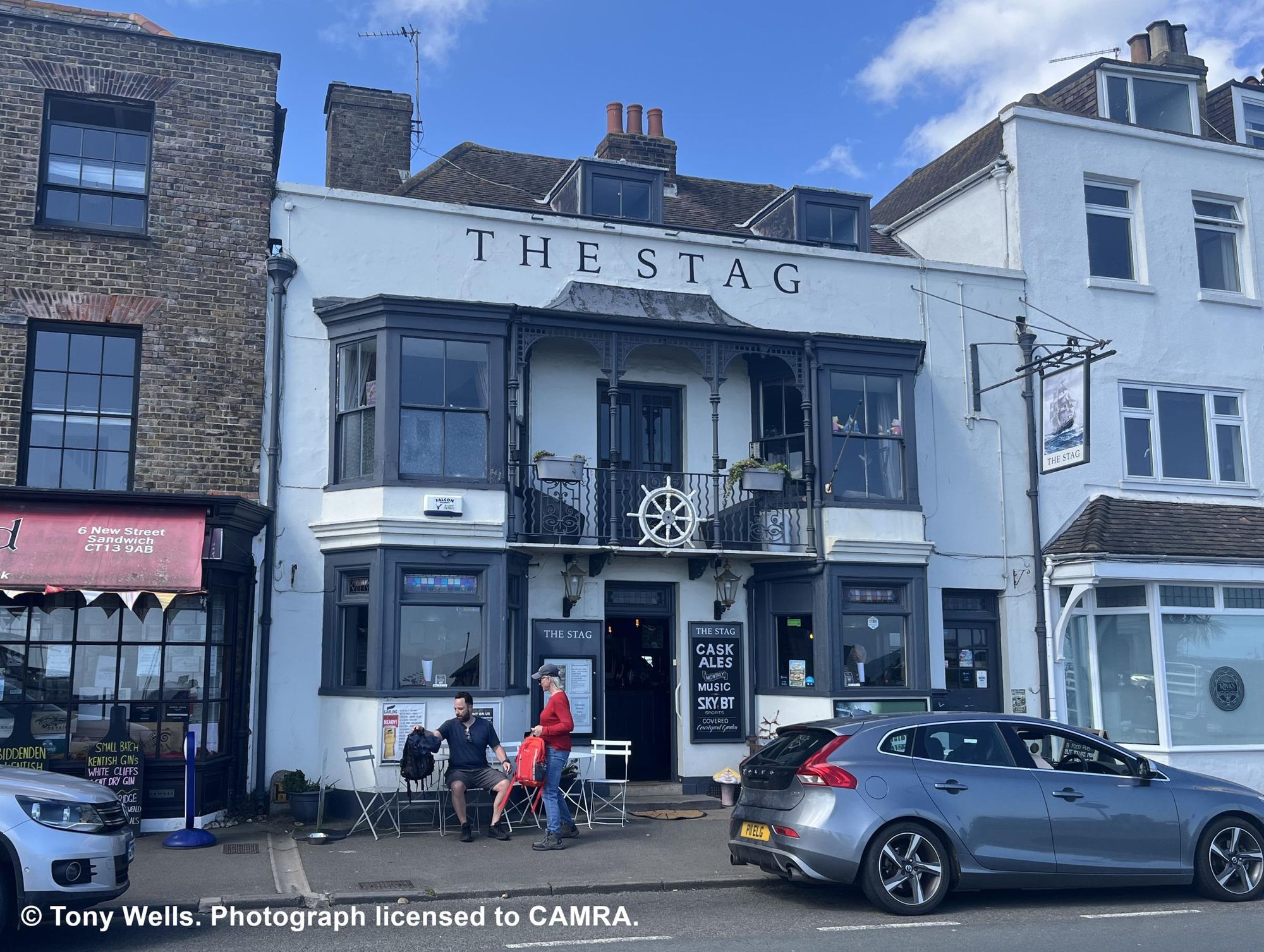 Stag, Walmer - External © Tony Wells. (External, Sign, Publican). Published on 19-04-2026