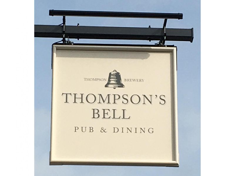 Thompson's Bell, Walmer - Sign © Tony Wells.. (Pub, Sign). Published on 19-10-2020