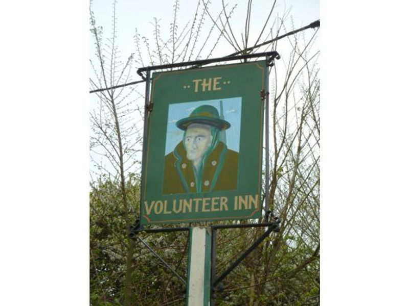 Volunteer Inn, Ash - Sign © Tony Wells. (Pub, Sign). Published on 22-04-2015