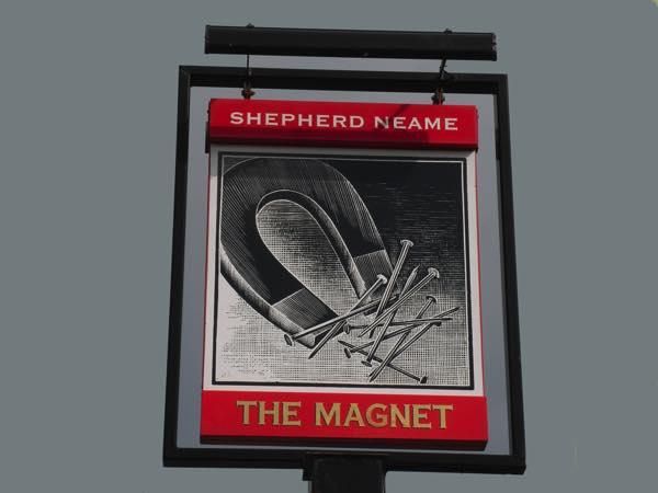 Magnet Inn, Deal - Sign © Tony Wells. (Pub, Sign). Published on 05-04-2015