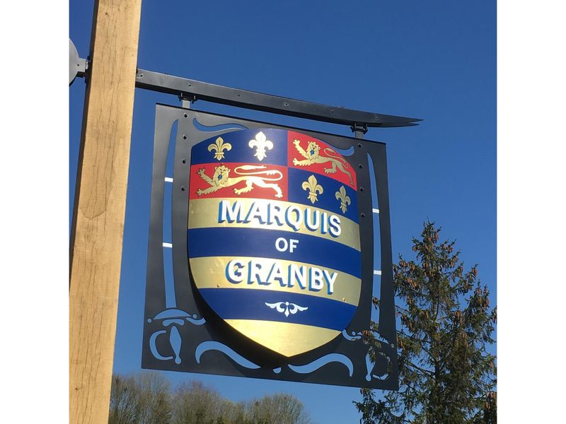 Marquis of Granby, Alkham - Sign © Tony Wells. (Pub, Sign). Published on 12-06-2019 