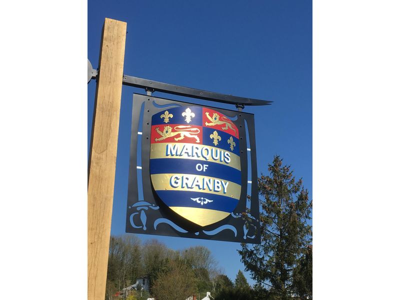 Marquis of Granby, Alkham - Sign © Tony Wells. (Pub, Sign). Published on 26-12-2023