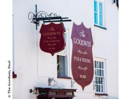 The Goodwin, Deal - Sign © The Goodwin. (Pub, Sign). Published on 13-06-2021