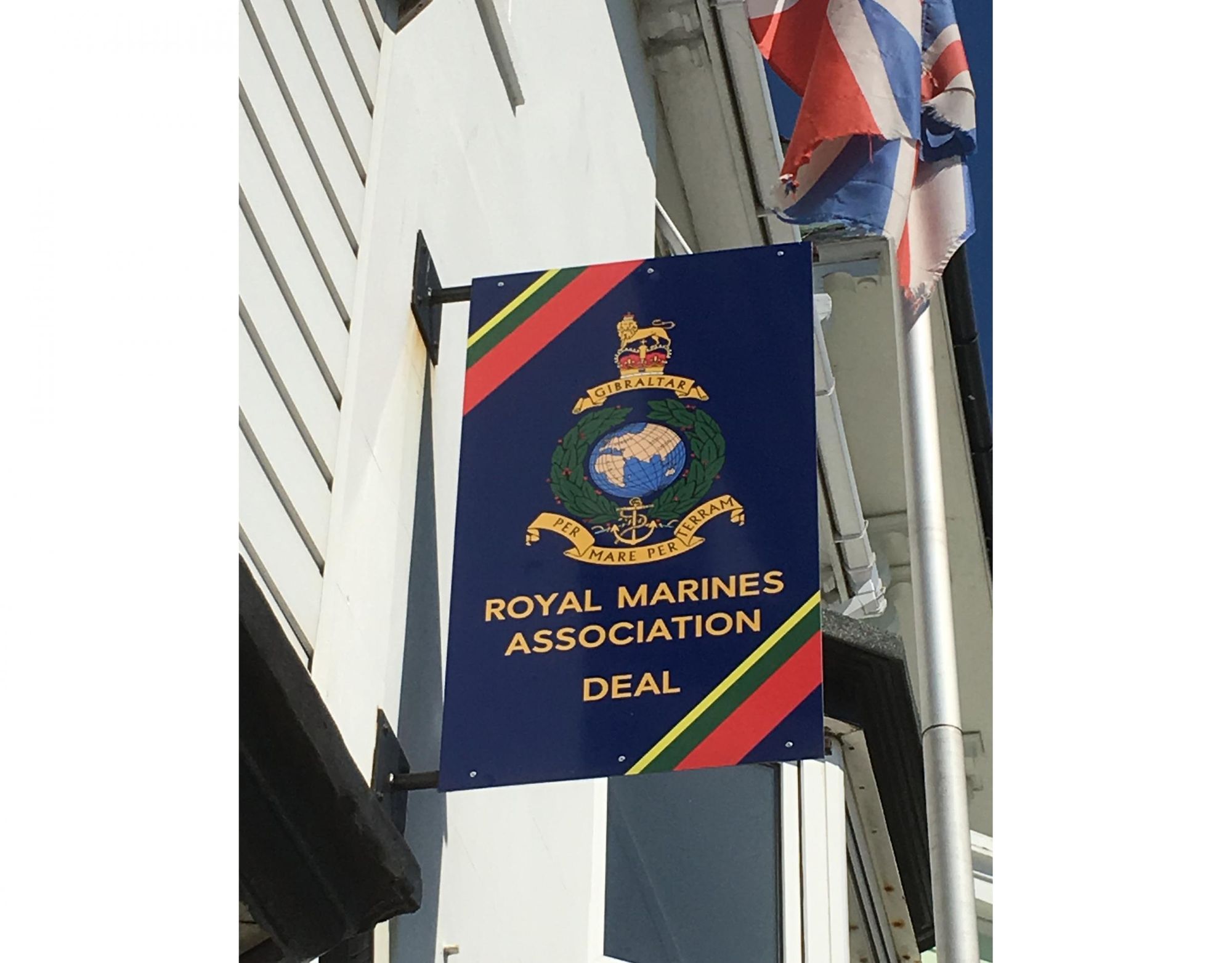 Royal Marines Association Deal Club, Walmer - Sign. (Pub, Sign). Published on 23-06-2019
