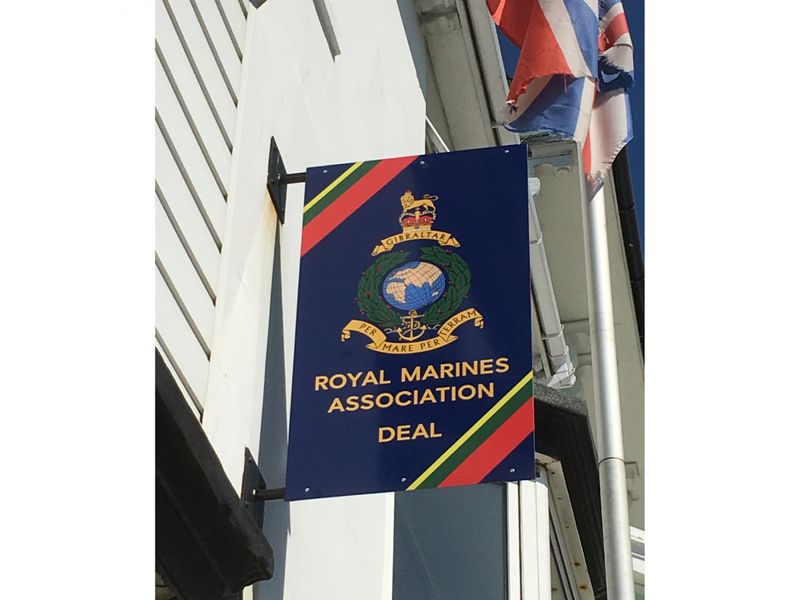 Royal Marines Association Deal Club, Walmer - Sign. (Pub, Sign). Published on 23-06-2019 