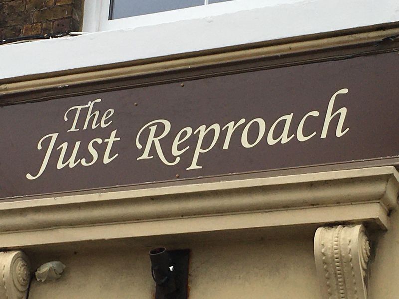 Just Reproach, Deal - Sign © Tony Wells. (Pub, Sign). Published on 28-09-2021