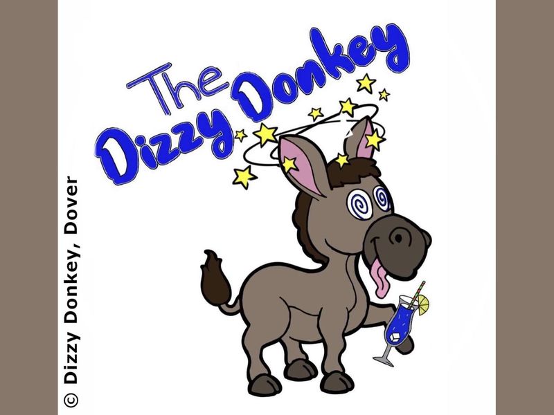 Dizzy Donkey, Dover - Sign © Dizzy Donkey. (Pub, Sign). Published on 11-12-2023