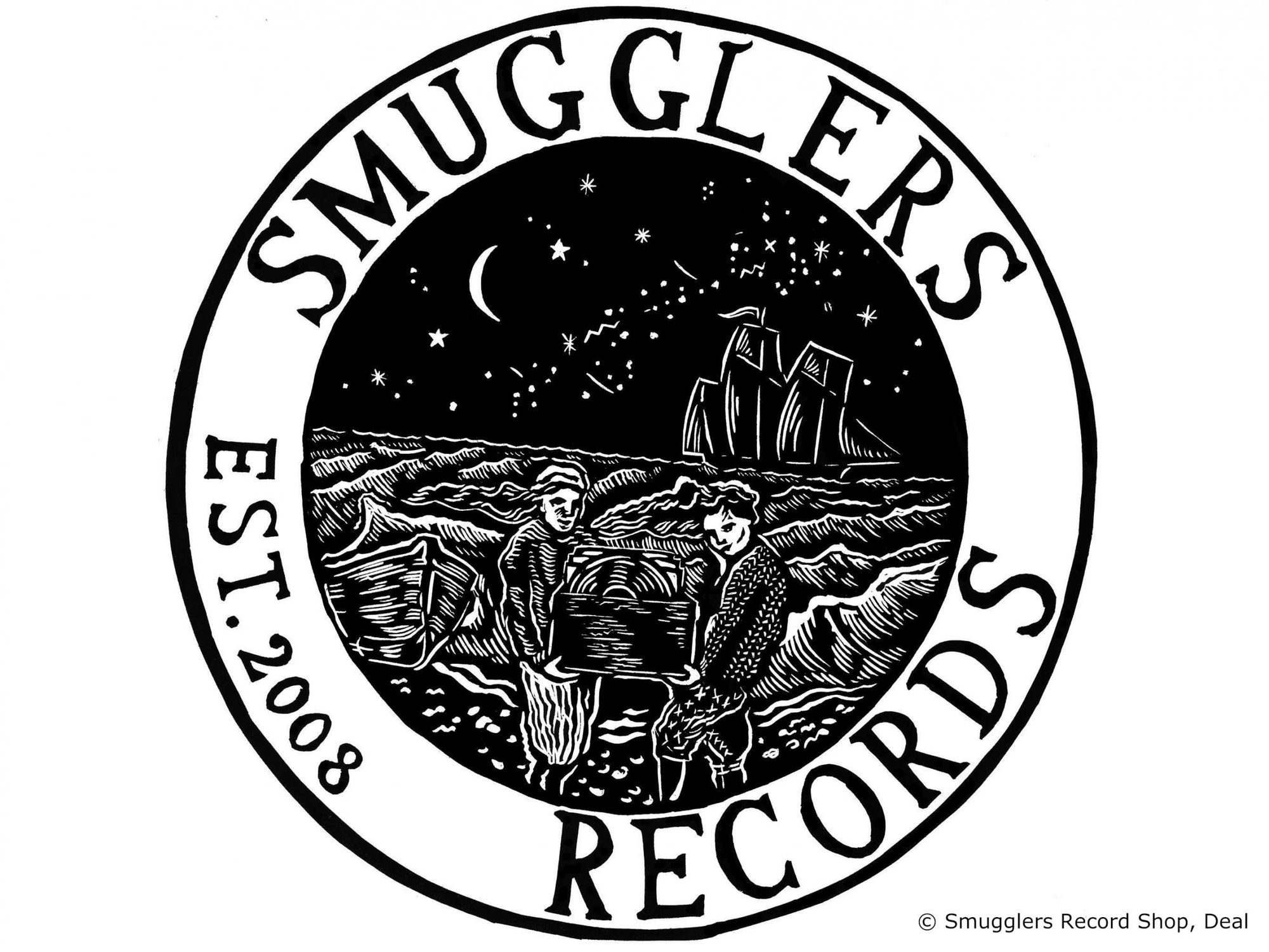 Smugglers Record Shop - Sign. (Pub, Sign). Published on 31-05-2021