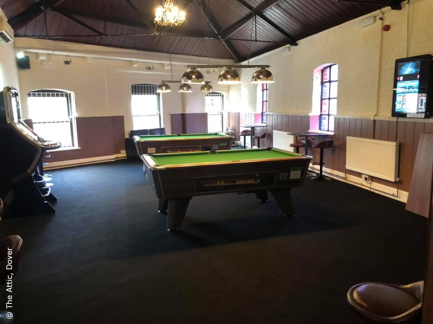 The Attic, Dover - Pool Room. (Pub, Bar). Published on 24-07-2021