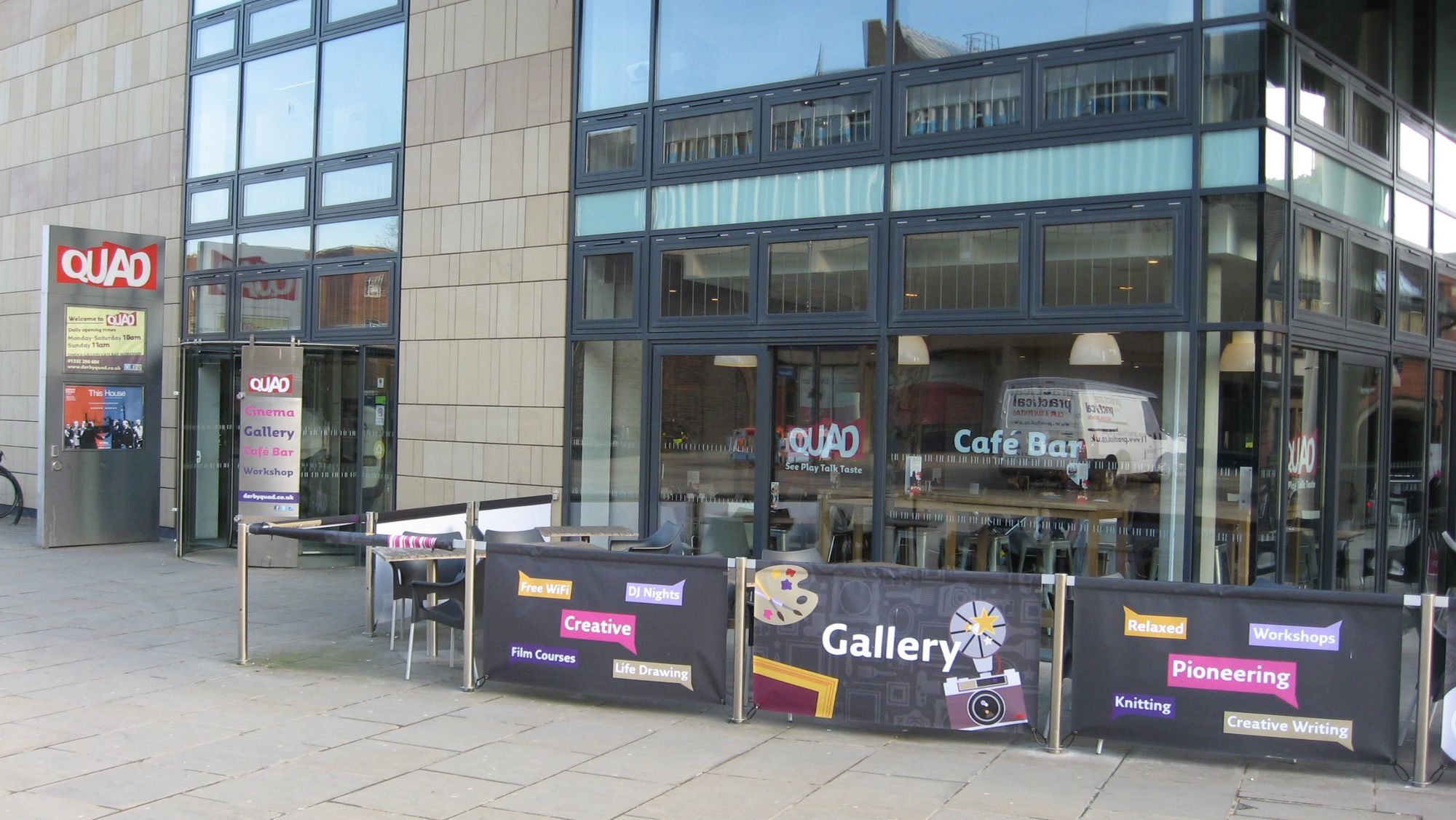 Quad Cafe Bar, Derby. (Pub, External, Key). Published on 14-03-2013