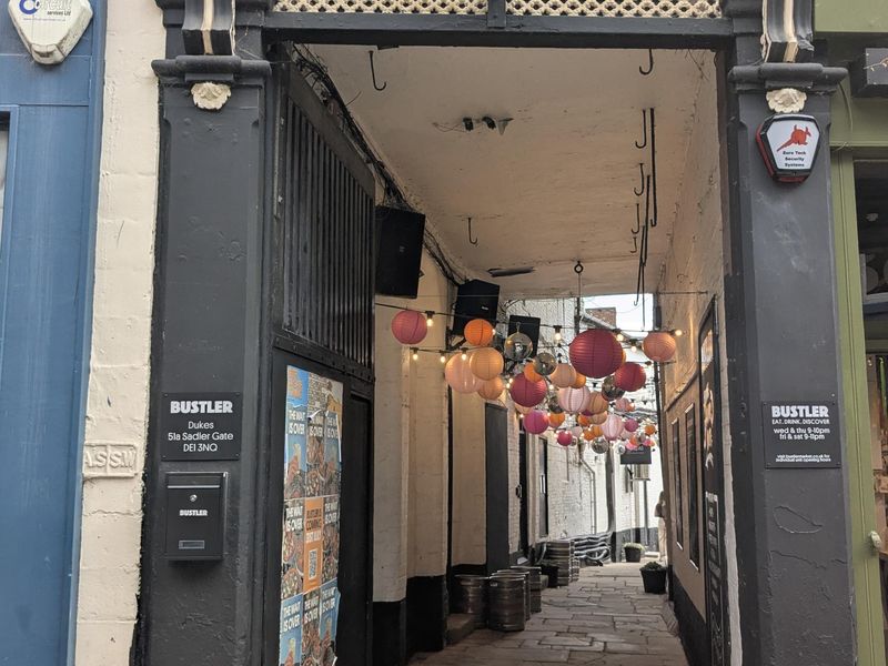 Entrance to Dukes. (Pub, External, Key). Published on 31-07-2026