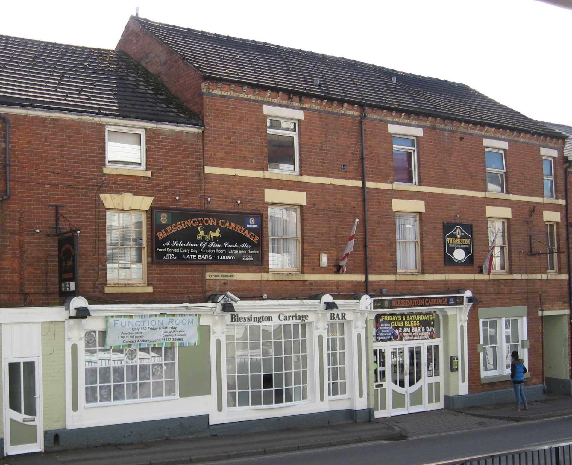 Blessington Carriage, Derby. (Pub, External). Published on 14-03-2013