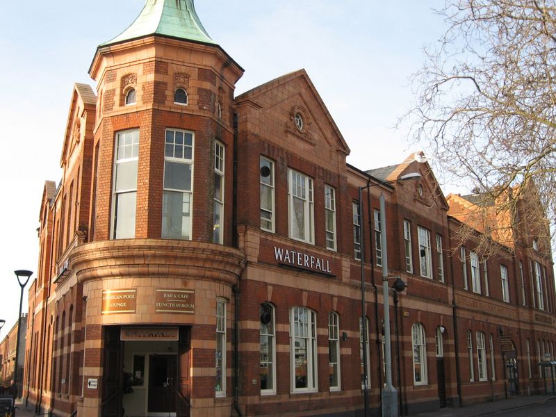 Waterfall, Derby. (Pub, External, Key). Published on 14-03-2013
