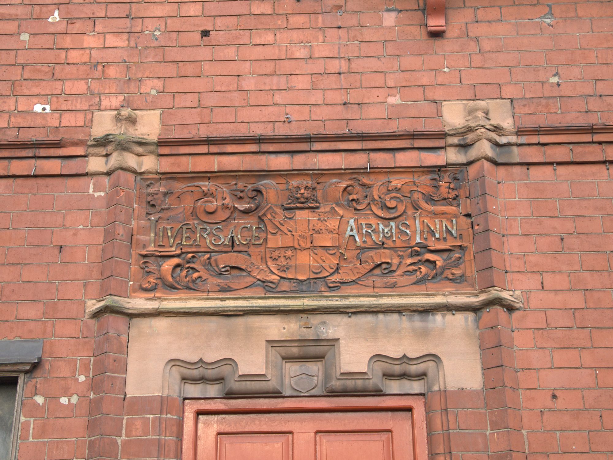 Liversage Arms, Derby - door sign. (Pub, External). Published on 11-12-2014