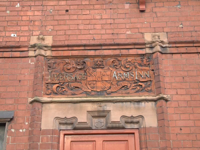 Liversage Arms, Derby - door sign. (Pub, External). Published on 11-12-2014