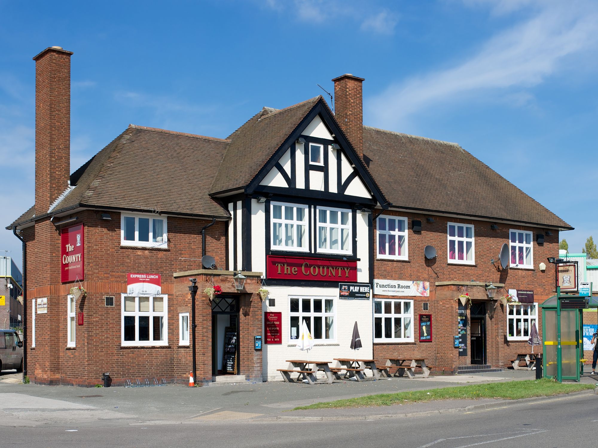 County Hotel, Sinfin, Derby. (Pub, External, Key). Published on 09-09-2014