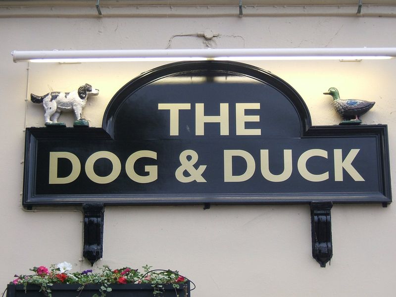 Dog & Duck, Shardlow - sign. (Pub, Sign). Published on 13-08-2014