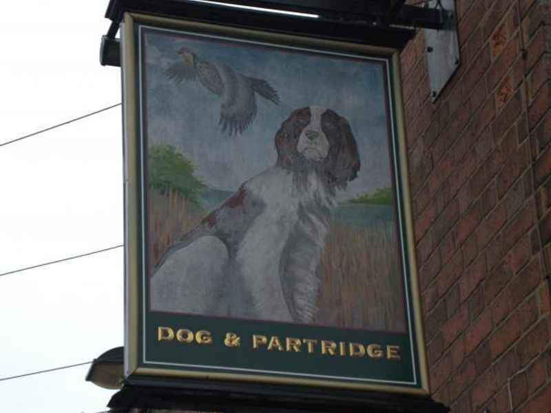 Dog & Partridge, Derby - sign. (Sign). Published on 19-11-2015