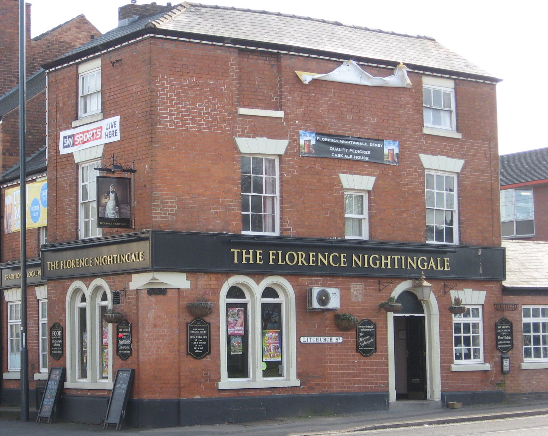 Florence Nightingale, Derby. (Pub, External, Key). Published on 14-03-2013
