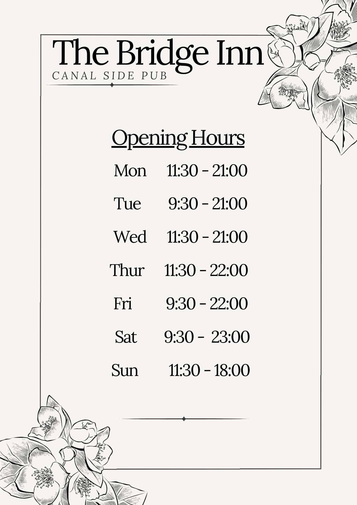 Winter opening hours. Published on 21-11-2025