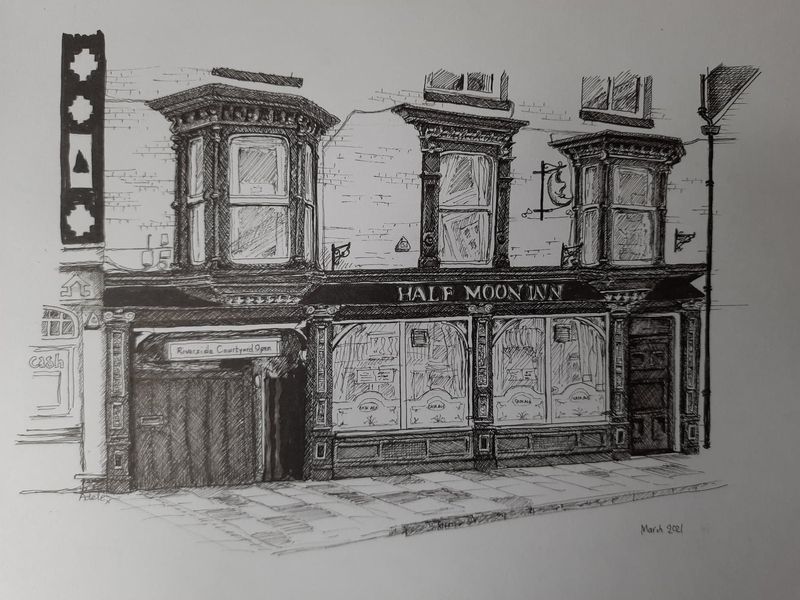 Drawing by Adele Shallow. (Pub, External). Published on 07-05-2021