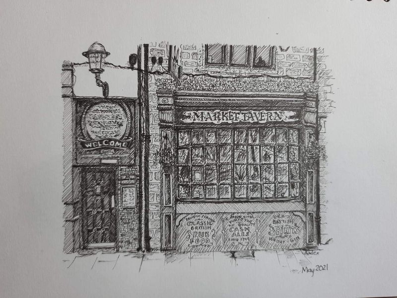 Drawing by Adele Shallow. (Pub, External). Published on 09-05-2021