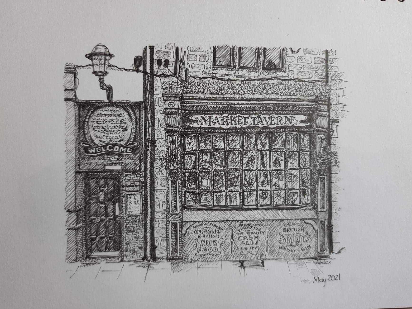 Drawing by Adele Shallow. (Pub, External). Published on 09-05-2021