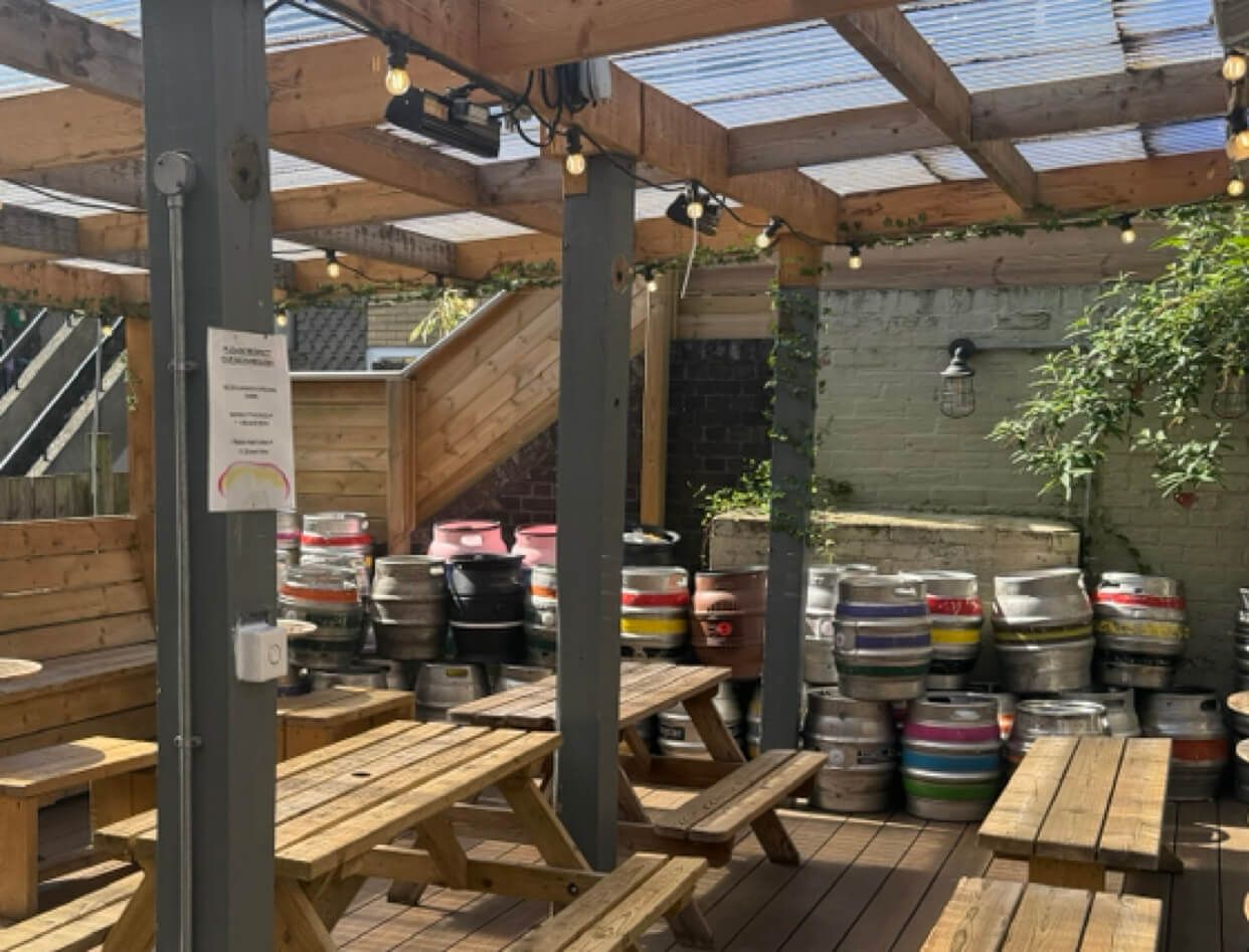 Covered and heated patio. (Pub, External, Garden). Published on 18-04-2026