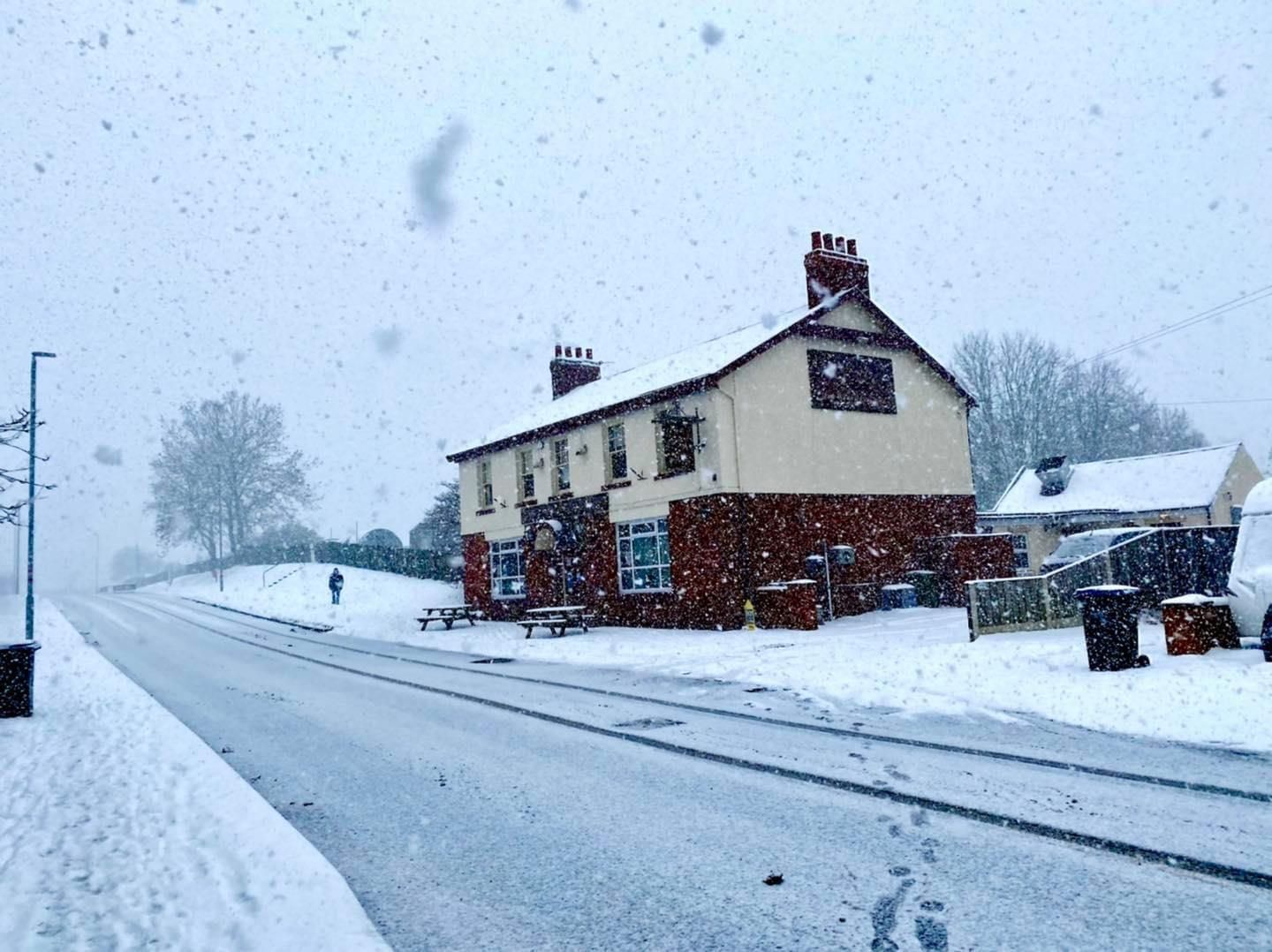 Snowy scene. (Pub, External, Key). Published on 13-02-2021