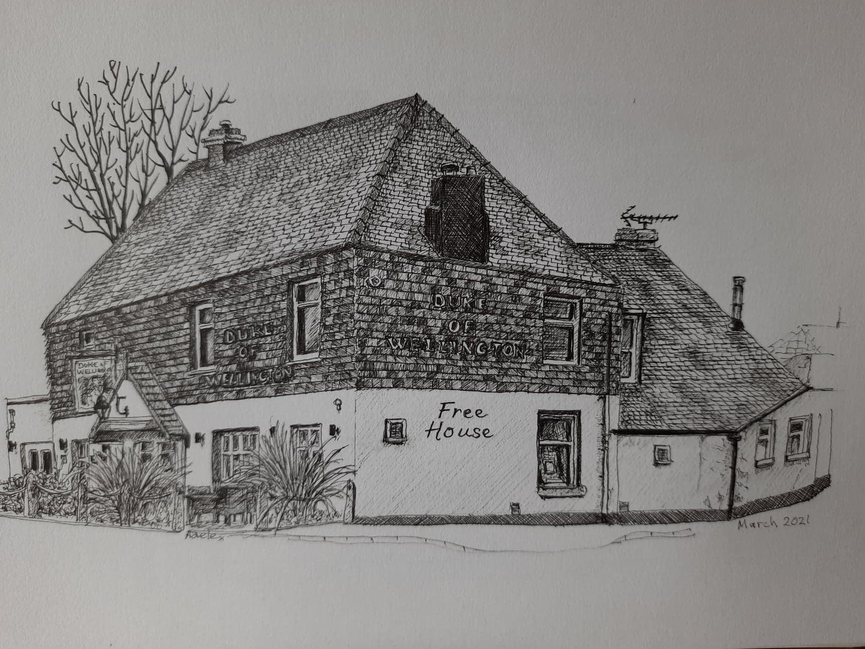 Drawing btyAdele Shallow. (Pub, External). Published on 07-05-2021