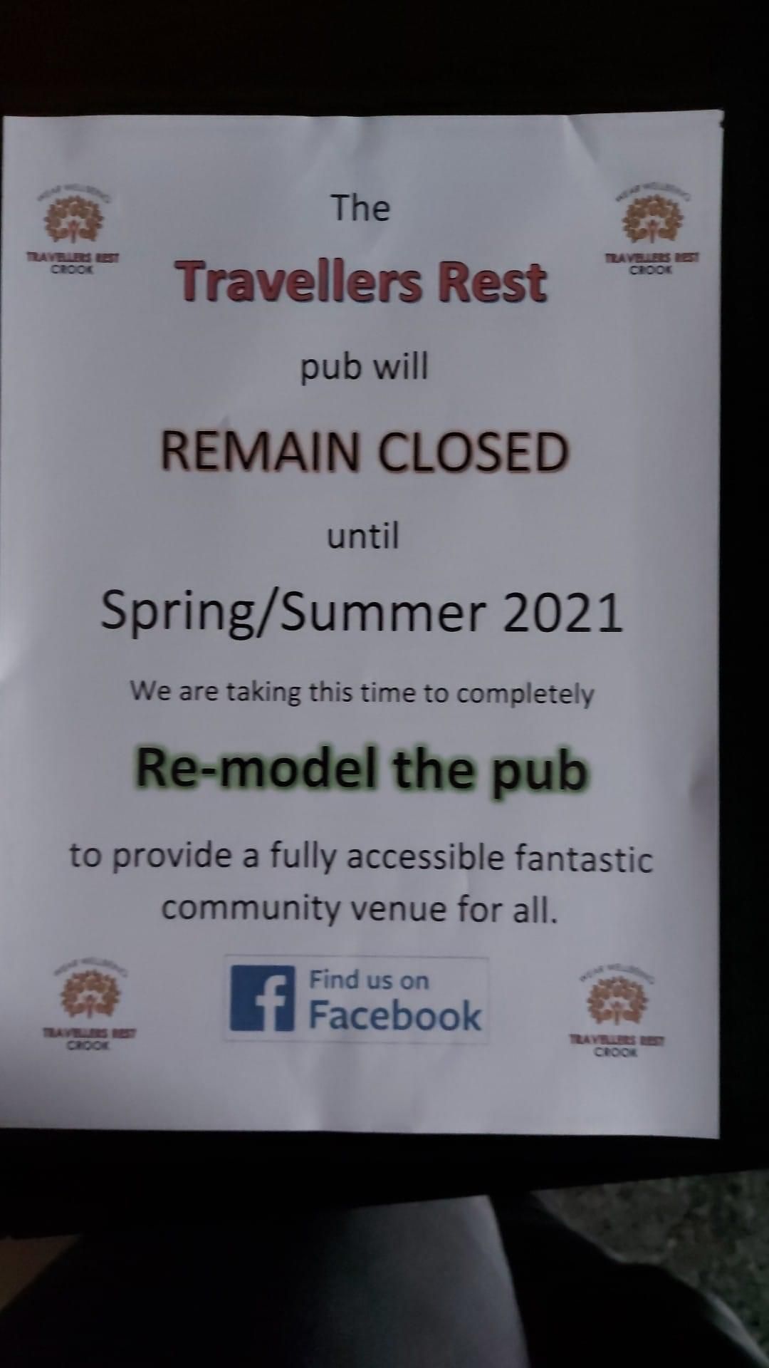 Closure notice. (Sign). Published on 29-07-2020