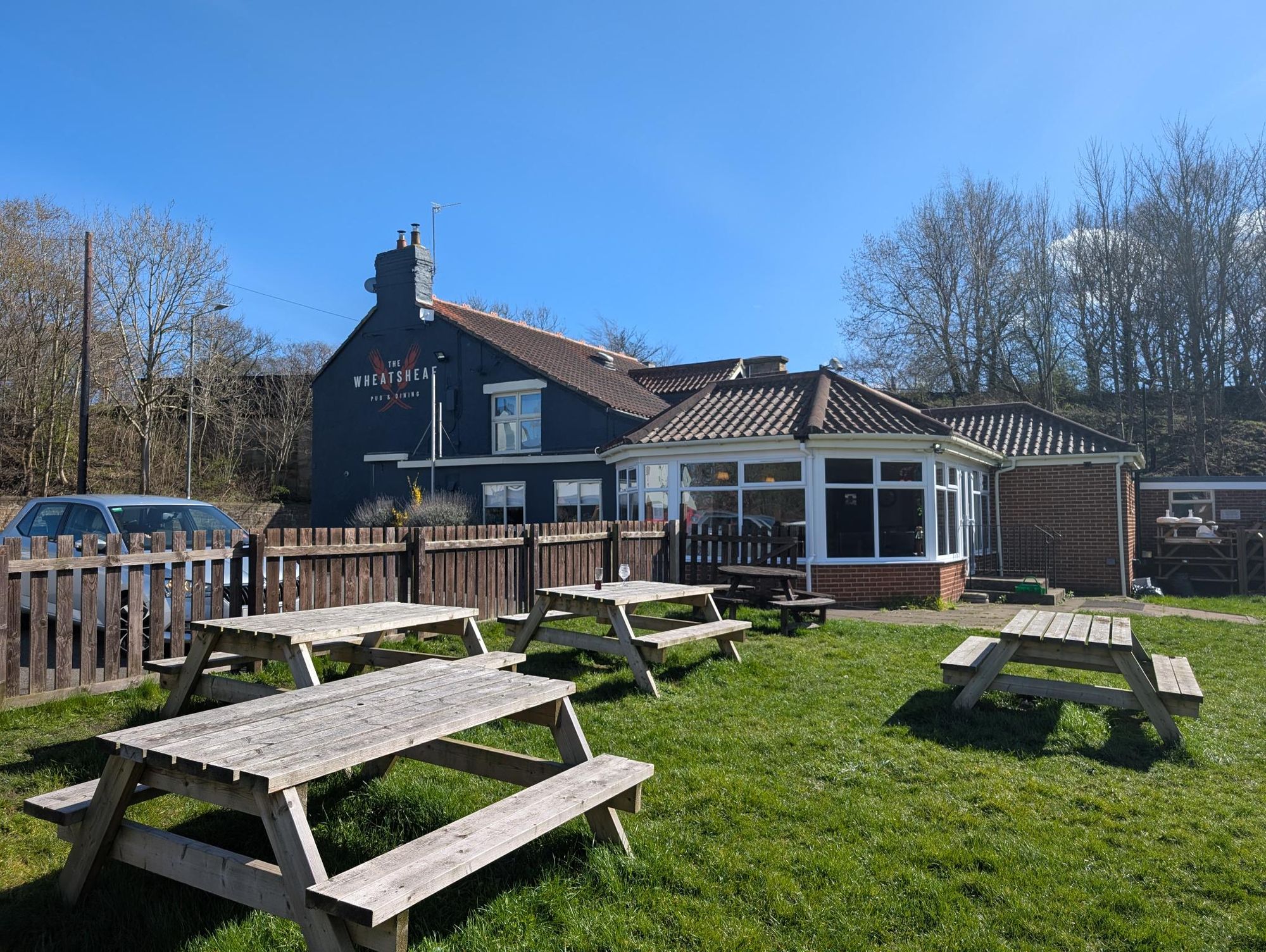 Wheatsheaf beer garden. (Pub, External, Garden). Published on 02-04-2026