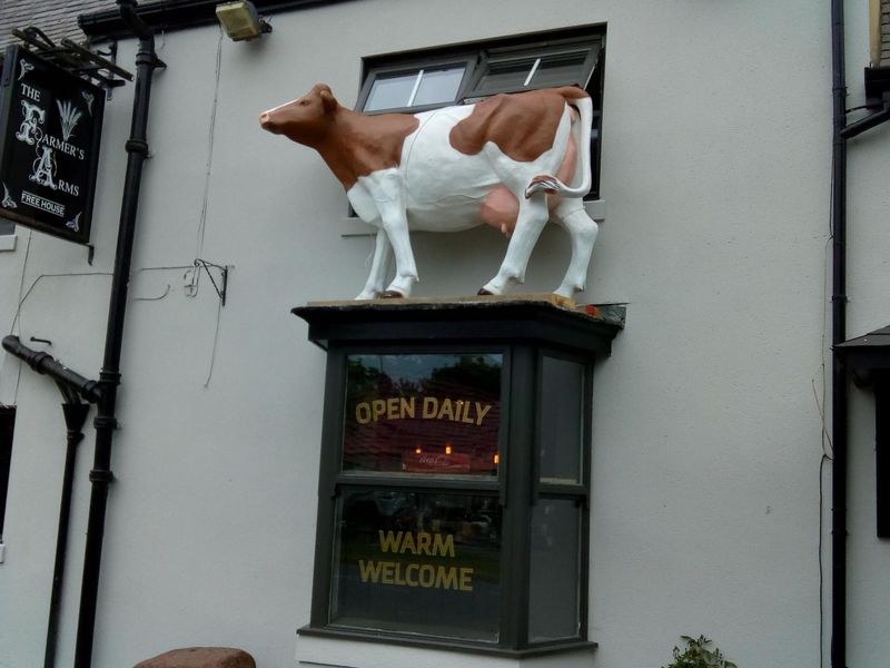 Cow at Farmers. (Pub, External, Sign). Published on 02-07-2018 