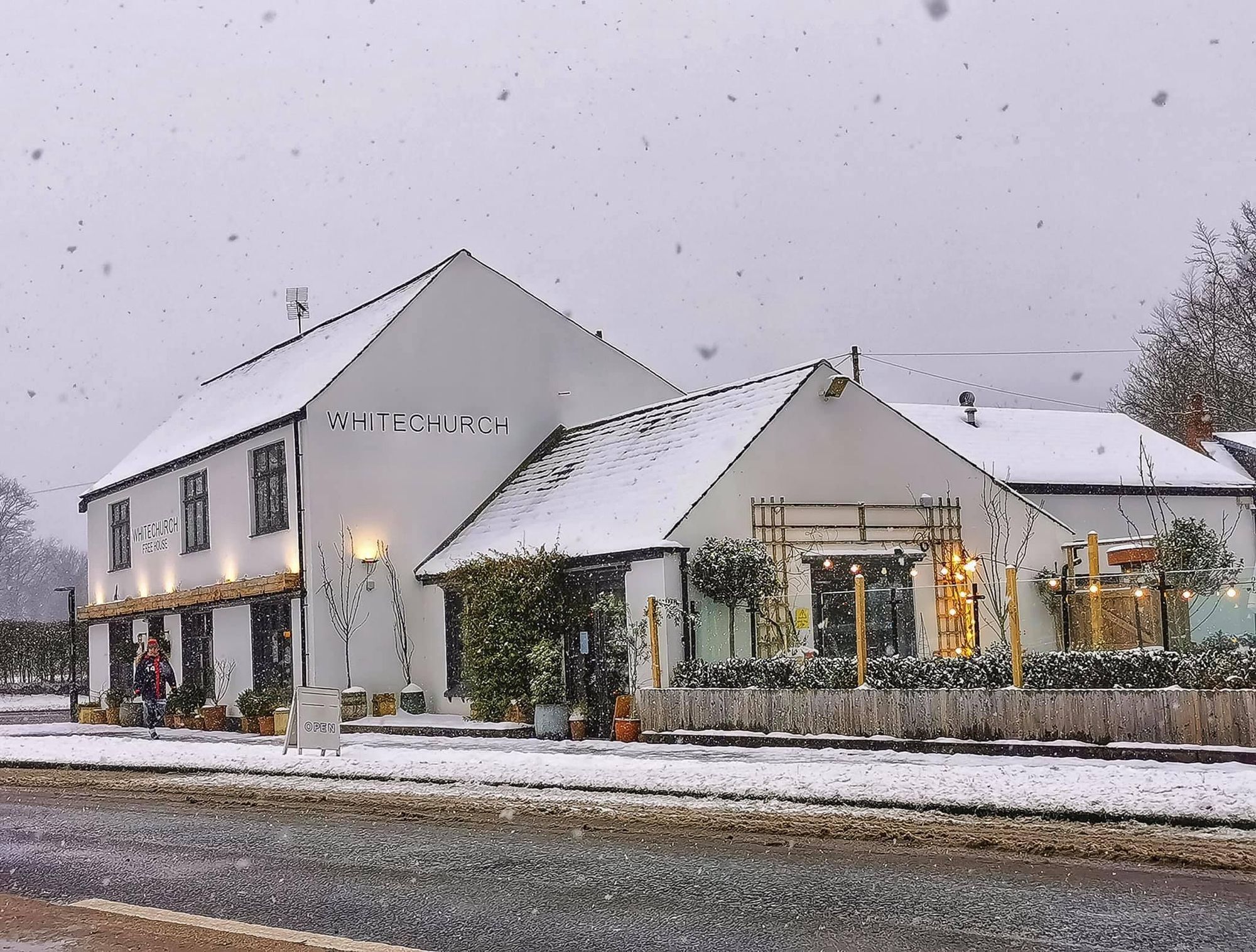 Snowy scene. (Pub, External). Published on 13-02-2021