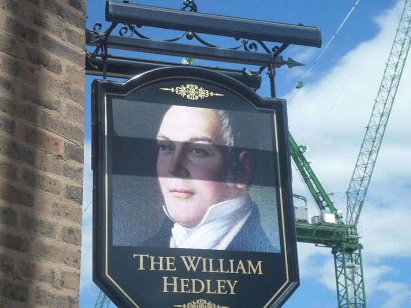 William Hedley sign. (Pub, External, Sign). Published on 24-06-2017