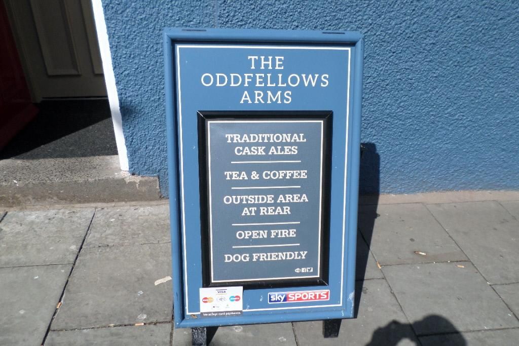 Oddfellows facilities. (Pub, Sign). Published on 04-05-2019