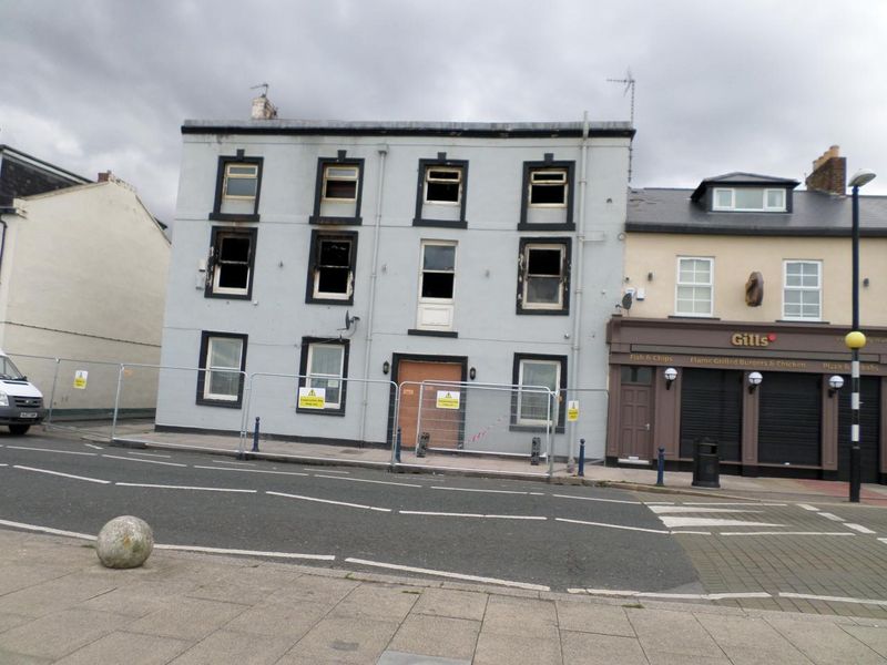 Fire damaged. (Pub, External). Published on 01-01-1970