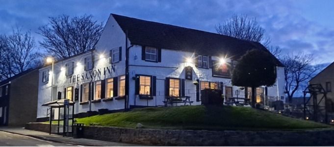 Saxon by night. (Pub, External). Published on 09-03-2022