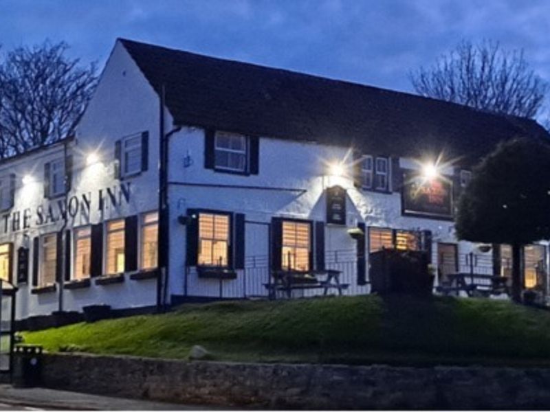 Saxon by night. (Pub, External). Published on 09-03-2022