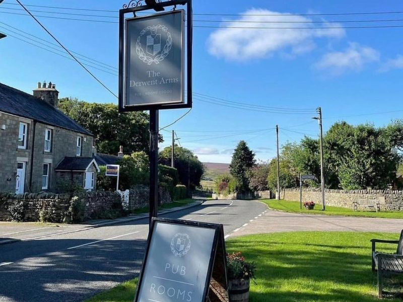 Derwent Arms sign. (Pub, External, Sign). Published on 01-09-2924 