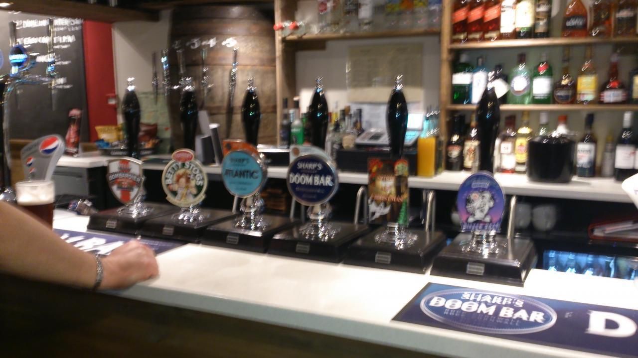 Brewery Tap handpumps. (Pub, Bar). Published on 01-01-1970