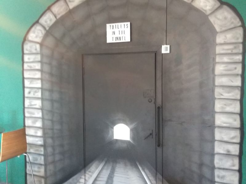 Toilets in the Tunnel!. (Pub, Bar, Sign). Published on 16-03-2022