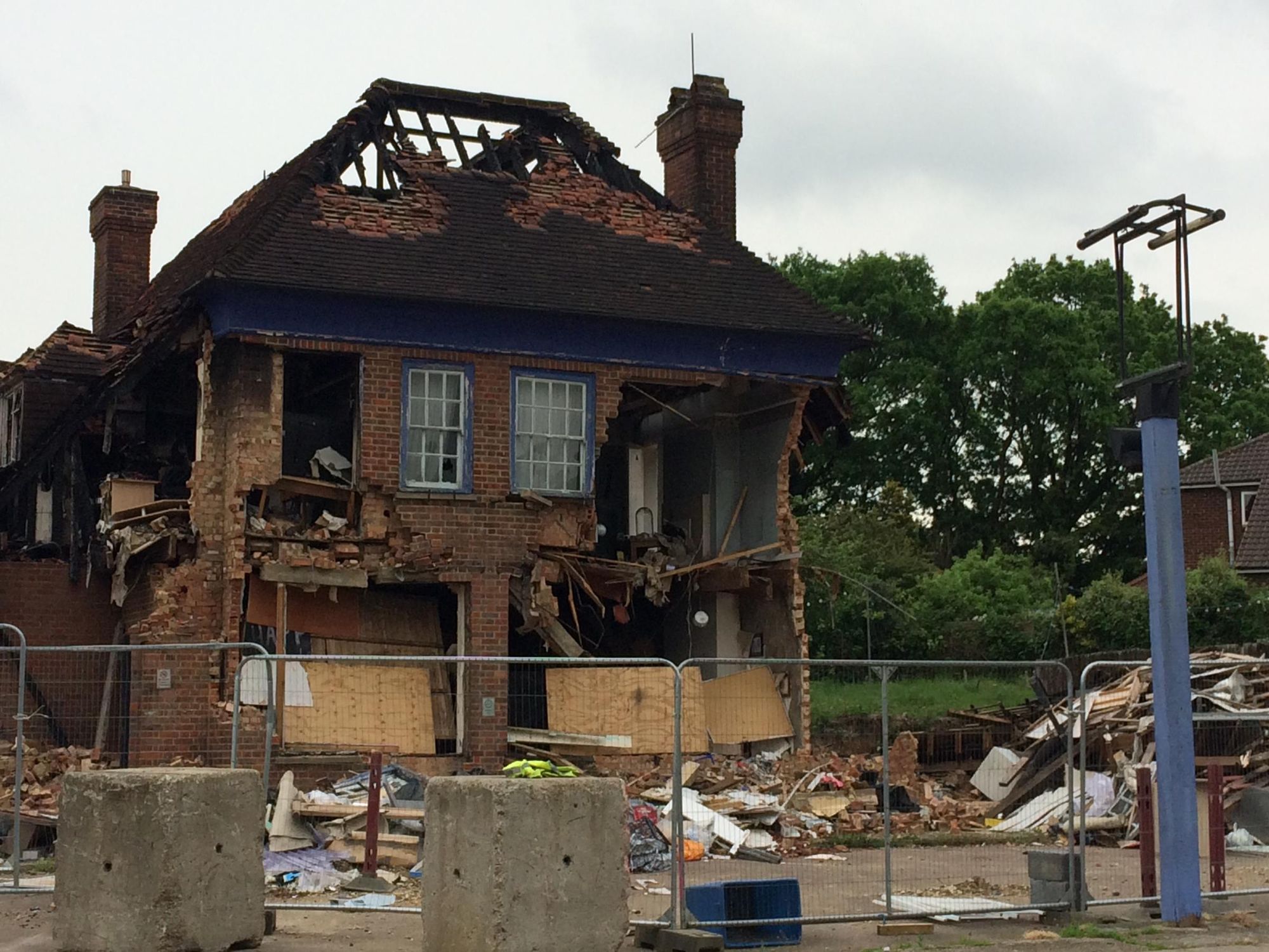 Jester after the fire. (External). Published on 03-06-2019