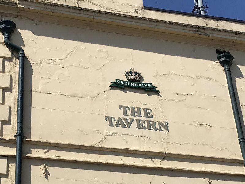The old GK logo when it was the Cricklewood Tavern, taken May 20. Published on 30-06-2020