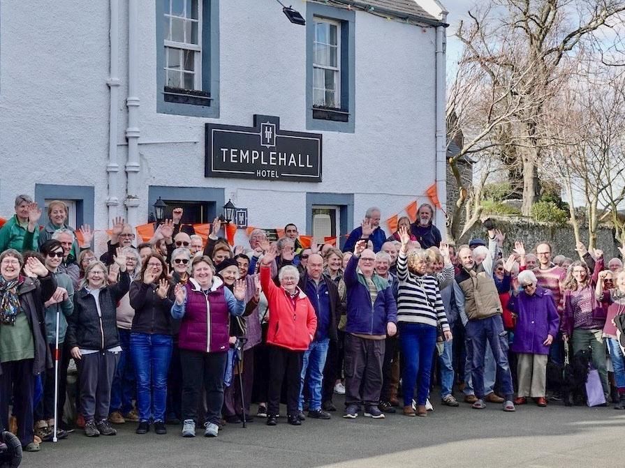 Villagers Celebrate Purchase of the Pub. (Pub, External). Published on 23-04-2025