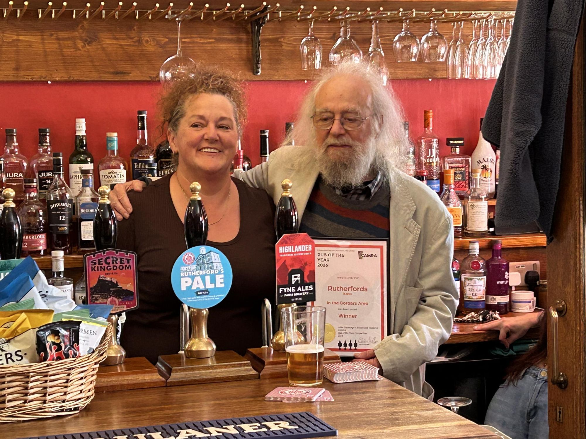 CAMRA Borders Pub of the Year 2026 (Photo: Ron Elder 02/05/2026). (Bar, Award). Published on 22-08-2026