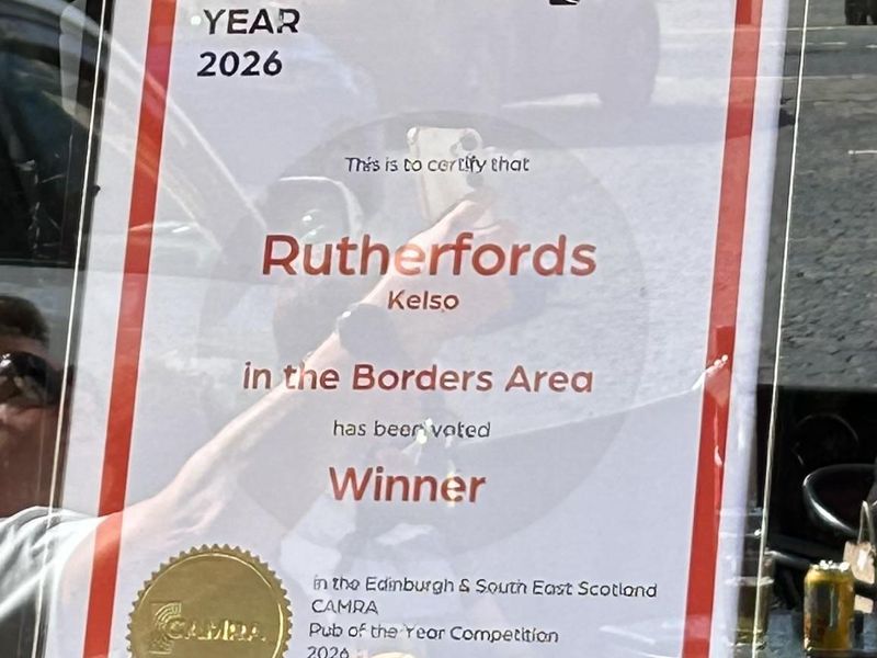 CAMRA Borders Pub of the Year 2026 (Photo: Ron Elder 02/05/2026). (Award). Published on 22-08-2026 