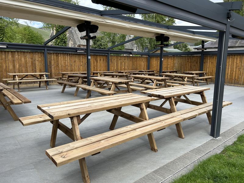 Traquair Arms Hotel, Innerleithen (Photo: Ron Elder: 23/05/2026). (Pub, Garden). Published on 25-08-2026